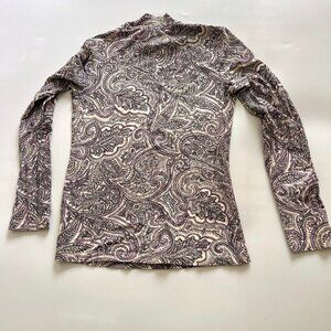 Paris Atelier & Other Stories long sleeve top floral artistic design size small